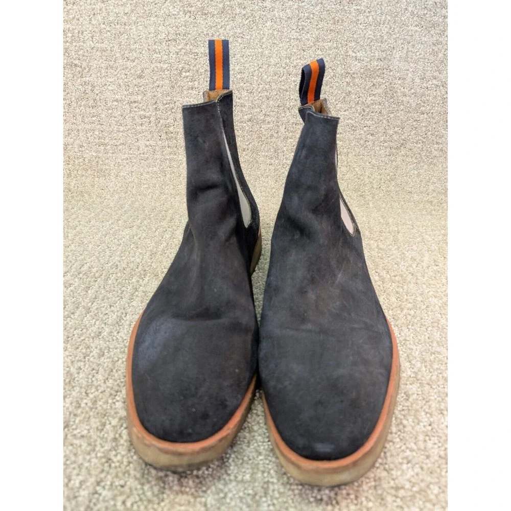 New Republic Boots Mens 11 Sonoma Chelsea Boots Blue Suede Upper